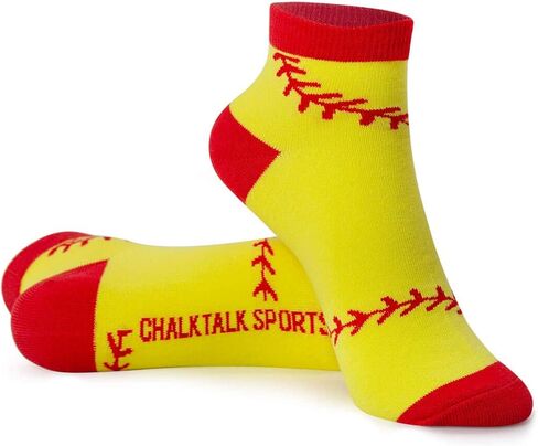 ChalkTalkSPORTS Softball Athletic Ankle Socks | Low Cut | Various Designs in Kuwait
