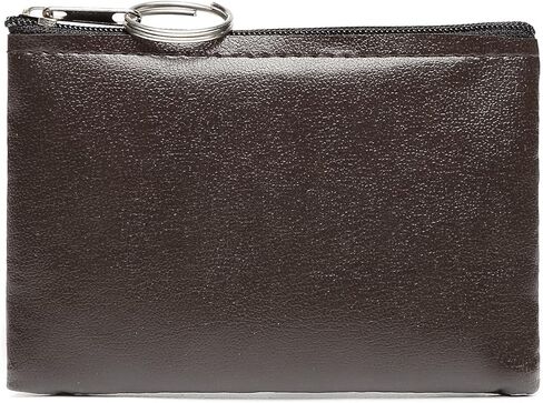 محفظة النقود المعدنية، حقيبة تغيير محفظة العملات المعدنية، حامل تغيير المحفظة، حقيبة عملات معدنية صغيرة من الجلد النباتي بسحاب (أسود) in Kuwait