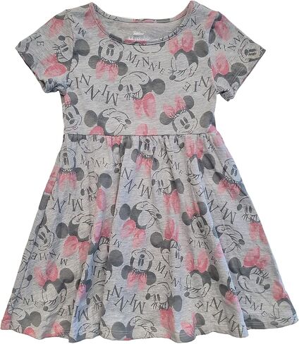 فستان ديزني للفتيات الصغار الأميرة ميني ميكي ماوس موانا أرييل سندريلا بيل فروزن المتزلج in Kuwait