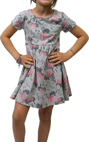 فستان ديزني للفتيات الصغار الأميرة ميني ميكي ماوس موانا أرييل سندريلا بيل فروزن المتزلج in Kuwait