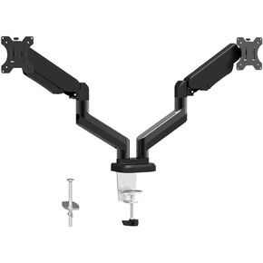 حامل شاشة مزدوج يناسب شاشة 13-30 انش، حامل مكتب لشاشة الكمبيوتر، ذراع شاشة مفصلي، حامل شاشة قابل للتعديل لشاشتين، حامل فيسا 100×100 ملم in Kuwait