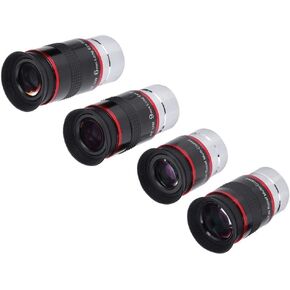 Bewinner 1.25" Astronomy Telescope Eyepiece Kit - 4-Piece Set (6MM, 9MM, 15MM, 20MM) with 68 Degree Ultra Wide Long Eye Relief Design in Kuwait
