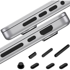 7 Pack Dust Plugs Cover for MacBook Pro 14 & MacBook Pro 16 inch (2023-2021 Released A2918/A2779/A2442/A2780/A2485), MacBook Pro 14/Pro 16 Dust Plugs for HDMI, Thunderbolt, SD, Charger Port & Headphon