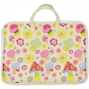 Wildflower Cases - Groovy Shroom Protective Laptop Sleeve Bag, Compatible with 16" Computers | Mushrooms, Yellow, Trendy - Durable, Lightweight, Mesh Pockets, Women Owned Small Business
