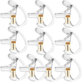 Replacement Earmold Earbud (Left and Right Ear) for Two Way Radio Acoustic Coil Tube Earpiece - Open Ear Insert Earmould Earbuds Pink, Medium, Soft Silicone Material, 10 Pairs, Lsgoodcare