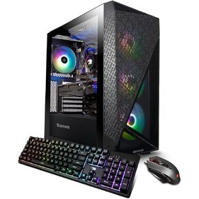 iBuyPower Gaming PC Computer Desktop SlateMeshI7N46T01 (Intel Core i7 12700F, RTX 4060Ti 8GB, 32 GB DDR4 3200 RGB (8 x4), 2TB NVMe SSD, Windows 11 Home) in Kuwait