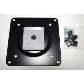 Generic HUMANSCALE Black Quickstand lite VESA Plate Monitor Mount for mounting Screen M8 M2 M-Flex with Screws 2407541014BL1, Black - Screw color may vary. in Saudi Arabia