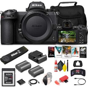 Nikon Z 7II Mirrorless Digital Camera 45.7MP (Body Only) (1653) + 64GB XQD Card + EN-EL15c Battery + Corel Software + Case + Card Reader + Hand Strap + More - International Model (Renewed) in Saudi Arabia