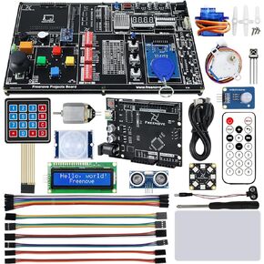 Freenove Projects Kit (No Control Board) (Compatible with Arduino IDE), 238-Page Detailed Tutorials, 46 Projects, No Soldering, Simple Wiring