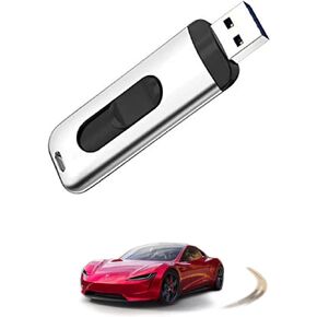 YANGKTIC Tesla USB 128GB USB 3.1-SSD Flash Drive - Tesla Model 3 - Model S - Model X - Model Y - 128GB Solid State Drive Portable in Kuwait