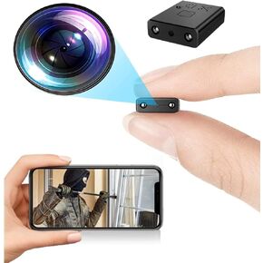 كاميرا مراقبة لاسلكية صغيرة الحجم من fabquality بدقة 1080 بيكسل HD Nanny Cam مع رؤية ليلية للهاتف APP وغرفة الكلب في الأماكن المغلقة والخارجية وقبة الطفل ونظام أمان فوري DSLR Bullet in Kuwait