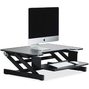 Lorell Adjustable Desk/Monitor Riser, Black in Kuwait