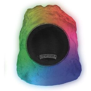 Margaritaville Glow Up Rock Wireless Speaker with Multi Color LED Lights, Waterproof Speaker, with 11 Hours of Playback Time, True Wireless Pairing, 6 Bright LED Light Modes 2 Pack