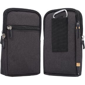 حقيبة مشبك حزام الهاتف الخليوي للرجال، حزمة خصر عمودية للرجال، 6.9 بوصة عالمية للمشي لمسافات طويلة والسفر حزام الخصر حامل حزام حلقة الحافظة للنساء والرجال حزام الهاتف المحمول محفظة حقيبة يد حقيبة حمل لهاتف iPhone 15 Pro Max in Kuwait