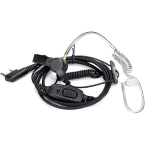 Retevis Security Covert Tube Two Way Radio Earpiece 2 Pin,Coil Tube,Compatible RT22 RT21 RT68 RT22S RT19 RT18 RT15 Baofeng UV-5R Walkie Talkie,Walkie Talkie Earpiece with Mic(1 Pack) in Saudi Arabia