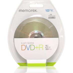 ميموريكس DVD+R LightScribe 4.7 GB 10 pc(s) - DVD+RW virgin (4.7 GB، DVD+R 10 قطع)، 120 دقيقة، 16x) in Kuwait