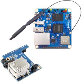 Zero 3 4GB LPDDR4 Allwinner H618 Quad-Core 64 Bit Single Board Computer with 16MB SPI Flash, Support WiFi and BT5.0, Development Board Computer Run Android 12 TV/Debian/Ubuntu(Zero3 4G)