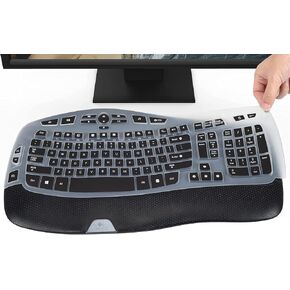 غطاء لوحة المفاتيح متوافق مع لوحة المفاتيح Logitech K350 MK550 MK570 اللاسلكية Wave، Logitech K350 MK550 MK570 غطاء حماية لوحة المفاتيح - نعناعي in Kuwait