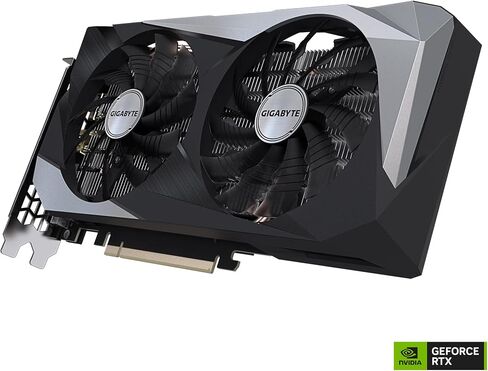 GIGABYTE GeForce RTX 3050 WINDFORCE OC 8G Graphics Card, 2X WINDFORCE Fans, 8GB GDDR6 128-bit GDDR6, GV-N3050WF2OC-8GD Video Card in Saudi Arabia