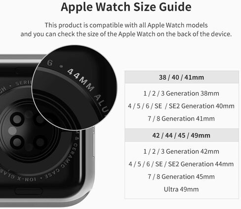 أحزمة سيليكون Sinjimoru لساعة Apple، أشرطة سيليكون قابلة للتعديل لسلسلة Apple Watch Series Ultra/8/SE2/7/6/SE/5/4. سوار معصم من السيليكون لساعة أبل 38/40/41/42/44/45/49 ملم in Kuwait