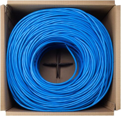 سترة NavePoint Cat6 Plenum، 1000 قدم، أبيض، كابل إيثرنت نحاسي عاري صلب، 550 ميجاهرتز، 23AWG 4 أزواج، زوج ملتوي غير محمي (UTP) in Kuwait
