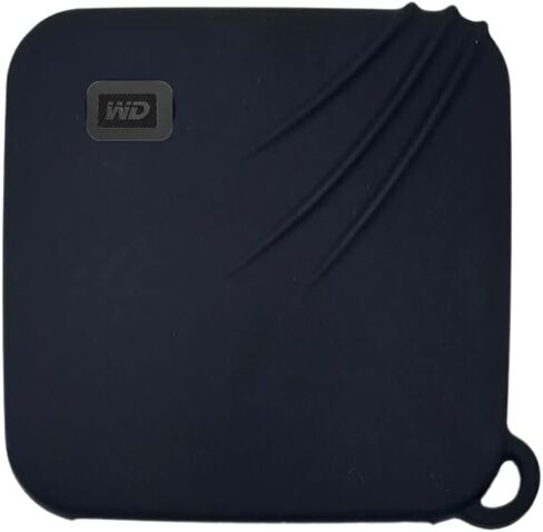 غطاء حماية من السيليكون لجهاز WD Elements SE/Western Digital SSD المحمول - أسود in Kuwait