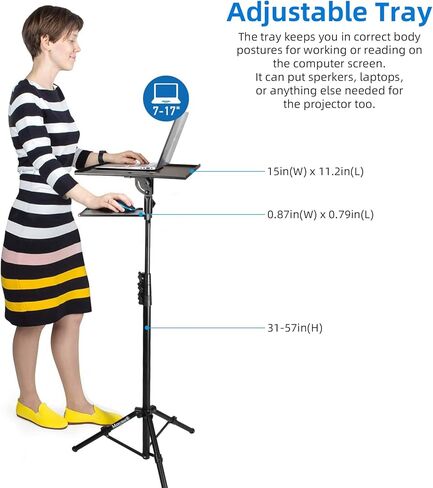 ميركيس حامل جهاز عرض ثلاثي القوائم للاماكن الخارجية بارتفاع قابل للتعديل من 32 الى 58 انش in Kuwait