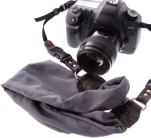 FocusFoto Soft Vintage Fahion Photo Universal Camera حزام الكتف والرقبة وشاح من نوع القماش حزام عريض in Kuwait