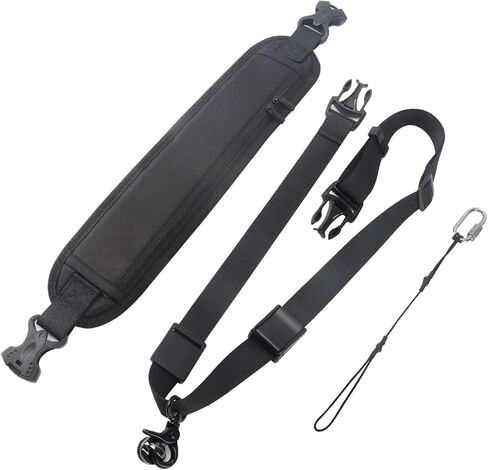 حزام رفع الكاميرا، حزام للرقبة والكتف قابل للتعديل مع مشبك أمان سريع الفتح بطول 81.28 سم in Kuwait