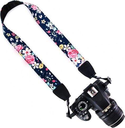 Elvam Neck Shoulder Camera Strap Belt for Women/Men/DSLR/SLR/Instant Camera/DC/Phone Case, 02 in Kuwait