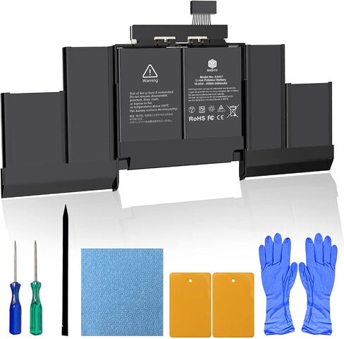 A1398 Macbook Pro Battery A1417 for Macbook pro 15 Inch A1398 (Only Mid 2012, Early 2013) [8680mAh 95Wh], Laptop Replacement Battery Model A1417 MC976LL/A MC975LL/A MD831LL/A ME665LL/A ME664LL/A in Saudi Arabia