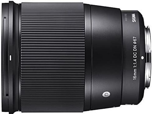 Sigma 16mm f/1.4 DC DN Contemporary Lens for Sony E with Advanced Accessory and Travel Bundle | Extended 3 Years Sigma Warranty | 402965 | Sigma 16mm Sony E Lens in Saudi Arabia
