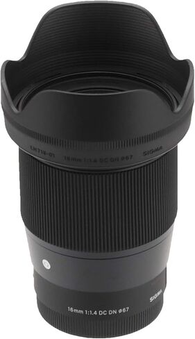 Sigma 16mm f/1.4 DC DN Contemporary Lens for Sony E with Advanced Accessory and Travel Bundle | Extended 3 Years Sigma Warranty | 402965 | Sigma 16mm Sony E Lens in Saudi Arabia