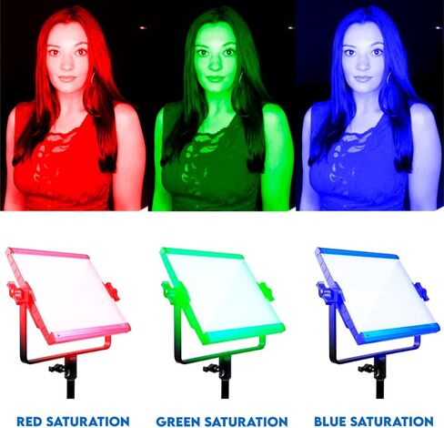 دراكاست سلسلة اكس LED500 - اضاءة فيديو LED RGB وثنائية اللون 2800-8000 كلفن | تحكم في التطبيق | قابل للتعتيم 0-100% | CRI & TLCI 96+ | لوحة بطارية NP-F مزدوجة in Kuwait
