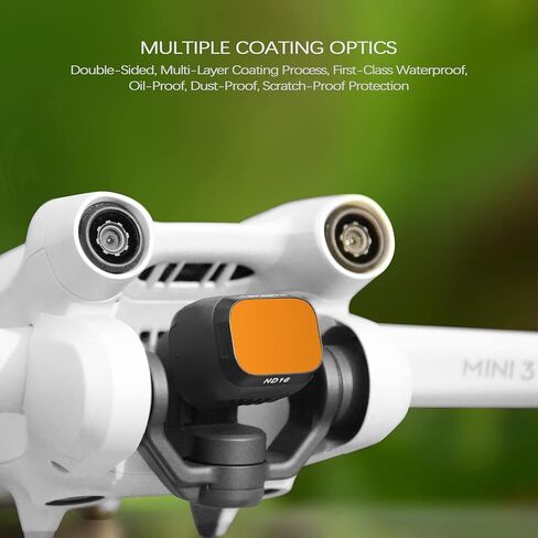 (4 قطع) مجموعة مرشحات ND/PL لملحقات DJI Mini 3 Pro، ND8/PL، ND16/PL، ND32/PL، ND64/PL مرشح... in Kuwait