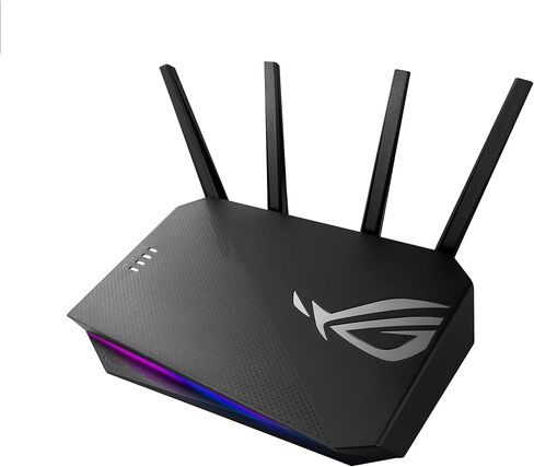 ASUS ROG Strix GS-AX3000 WiFi 6 Extendable Gaming Router, Gaming Port, Mobile Game Mode, Port Forwarding, VPN Fusion, Aura RGB, Subscription-free Network Security, Instant Guard, AiMesh Compatible in Saudi Arabia