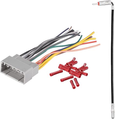 Bingfu Car Stereo Harness for Select 2002-2008 Chrysler Dodge Jeep DA61 Wiring Wire Harness with Antenna Adapter in Saudi Arabia