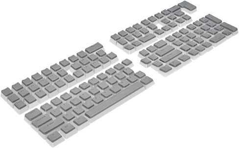 أغطية مفاتيح MarsHopper Pudding - مجموعة أغطية مفاتيح PBT مزدوجة الطلقة مع طبقة شفافة، للوحات المفاتيح الميكانيكية، مجموعة مفاتيح كاملة 104، ملف تعريف OEM، تخطيط قياسي ANSI 104 باللغة الإنجليزية (الولايات المتحدة) - أسود in Kuwait