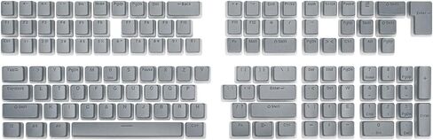 أغطية مفاتيح MarsHopper Pudding - مجموعة أغطية مفاتيح PBT مزدوجة الطلقة مع طبقة شفافة، للوحات المفاتيح الميكانيكية، مجموعة مفاتيح كاملة 104، ملف تعريف OEM، تخطيط قياسي ANSI 104 باللغة الإنجليزية (الولايات المتحدة) - أسود in Kuwait