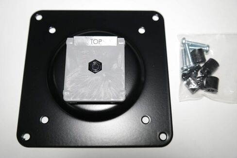 Generic HUMANSCALE Black Quickstand lite VESA Plate Monitor Mount for mounting Screen M8 M2 M-Flex with Screws 2407541014BL1, Black - Screw color may vary. in Saudi Arabia
