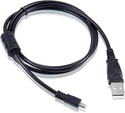 LEAGY USB-A إلى Mini 8Pin USB 2.0 كابل نقل شحن سريع مع مقابس مطلية بالفضة وحلقة مغناطيسية من الفريت مضادة للتشويش، 3 أقدام، أسود in Saudi Arabia
