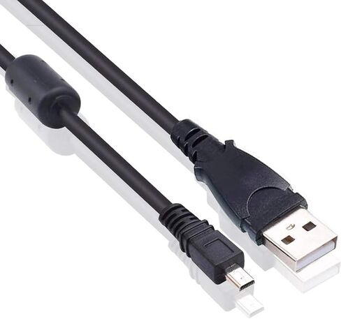 LEAGY USB-A إلى Mini 8Pin USB 2.0 كابل نقل شحن سريع مع مقابس مطلية بالفضة وحلقة مغناطيسية من الفريت مضادة للتشويش، 3 أقدام، أسود in Saudi Arabia