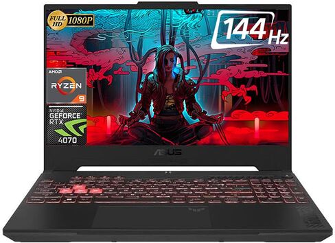 كمبيوتر محمول ASUS TUF A17 للألعاب 2023، شاشة 17.3 بوصة FHD، AMD Ryzen 9-7940HS(Beat i9-13900H) حتى 5.2 جيجا هرتز، NVIDIA GeForce RTX 4070، 32 جيجا DDR5، 1 تيرابايت SSD، لوحة مفاتيح بإضاءة خلفية، Wi-Fi 6، Windows 11 بيت in Saudi Arabia