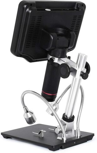 مجهر رقمي AD407 7 بوصة بشاشة LCD 1080P HDMI مع تكبير 270X، أداة محمولة لفحص PCB، إصلاح الهاتف ولحام SMD/SMT/BGA in Kuwait