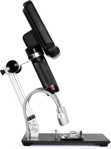 مجهر رقمي AD407 7 بوصة بشاشة LCD 1080P HDMI مع تكبير 270X، أداة محمولة لفحص PCB، إصلاح الهاتف ولحام SMD/SMT/BGA in Kuwait