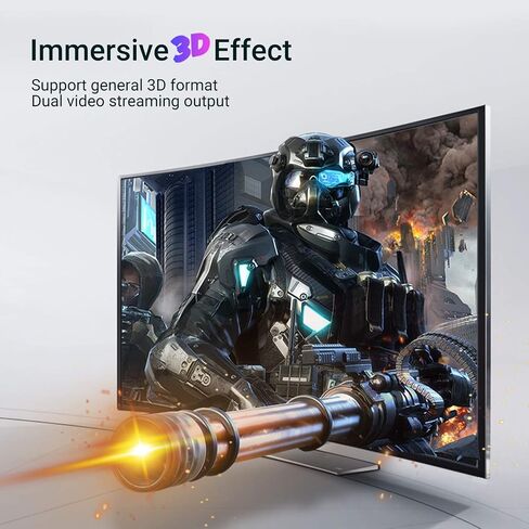 فينشن كيبل منفذ عرض بطول 10 قدم، كيبل محول دي بي ذكر الى ذكر، واجهة مطلية بالذهب 1080P عند 60 هرتز، سلك ارجاع الصوت للشاشة، سطح المكتب، جهاز العرض والمزيد in Kuwait