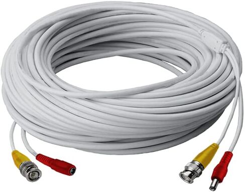 Lorex RG59 Power Accessory Cable, High Performance BNC Video Cable for Security Camera Systems, for Analog HD (CVI/TVI/AHD/MPX) or Analog (CVBS) Surveillance System, 120 feet (36m) in Saudi Arabia