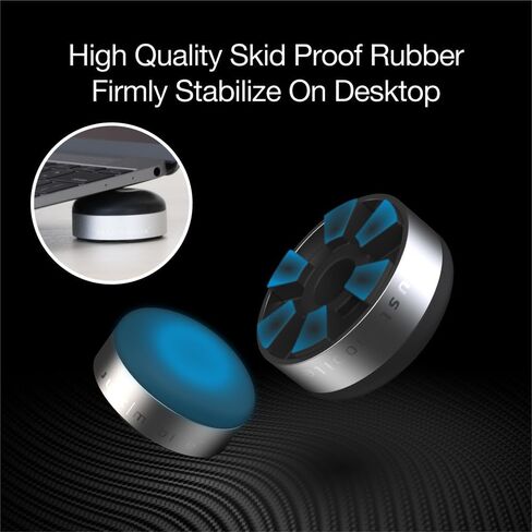 Just Mobile Lazy Couch Laptop Cooling Stand, Ergonomic Cooling Pad Small Invisible Portable Stand Keyboard Riser Aluminum for iPad/MacBook/Notebook in Saudi Arabia