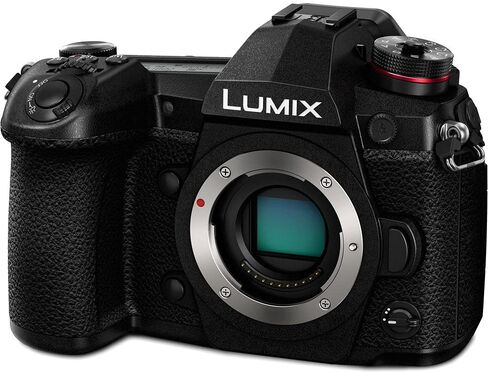 كاميرا Panasonic Lumix DC-G9 الرقمية بدون مرآة (الهيكل فقط) (DC-G9KBODY) - حزمة - مع بطاقة ذاكرة 64 جيجابايت + ضوء LED + بطارية DMW-BLF19 + حقيبة ناعمة + حامل ثلاثي القوائم مرن 12 بوصة + مجموعة تنظيف + المزيد in Saudi Arabia