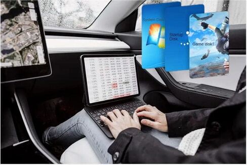 YANGKTIC Tesla USB 128GB USB 3.1-SSD Flash Drive - Tesla Model 3 - Model S - Model X - Model Y - 128GB Solid State Drive Portable in Kuwait